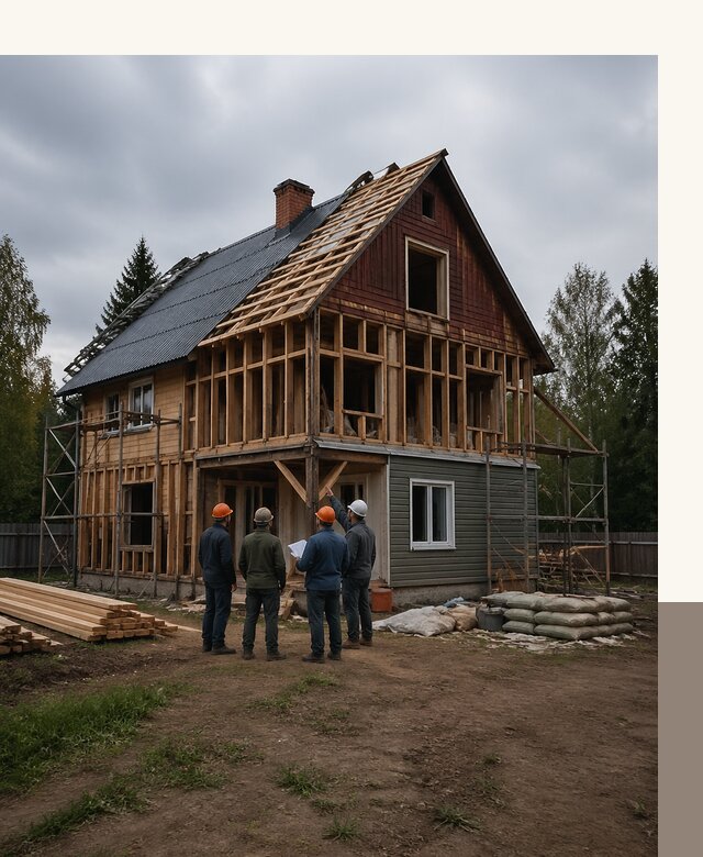 Реконструкция дачного дома в Амурске под ключ с проектом