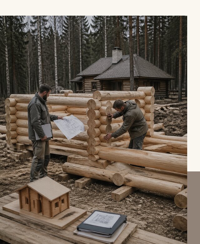 Проектирование и строительство домов из бревна в Амурске
